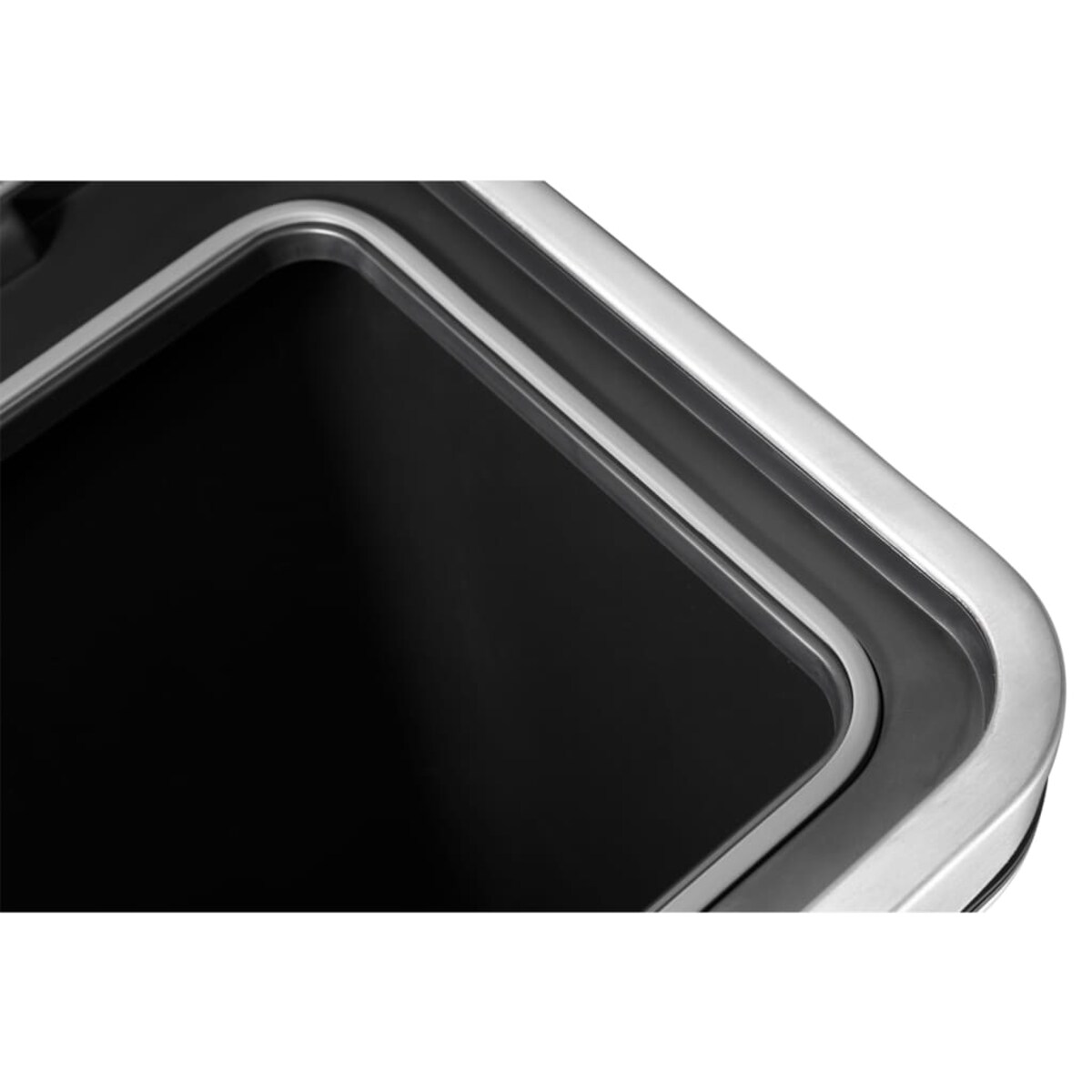 EKO Kosz na śmieci z pedałem X-Cube, 30 L, matowy, srebrny