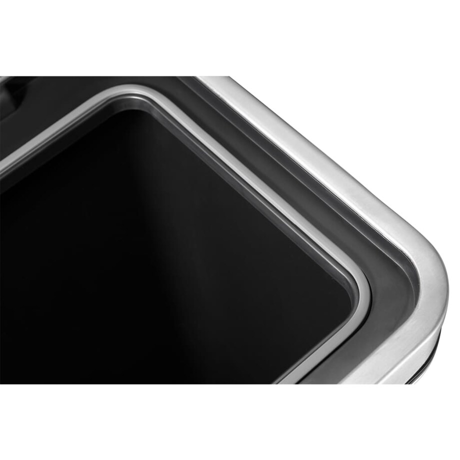 EKO Kosz na śmieci z pedałem X-Cube, 30 L, matowy, srebrny