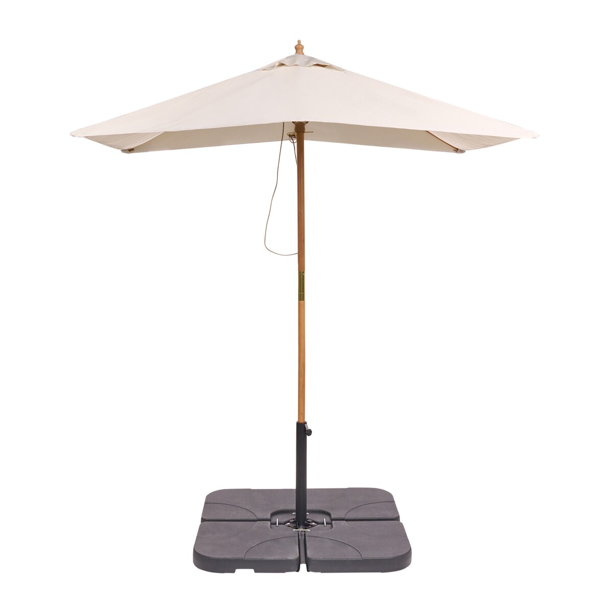 Parasol ogrodowy 195 cm FLAMENCO Jasnobeżowy