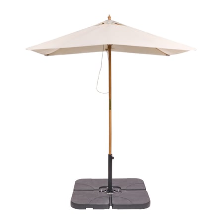 Parasol ogrodowy 195 cm FLAMENCO Jasnobeżowy