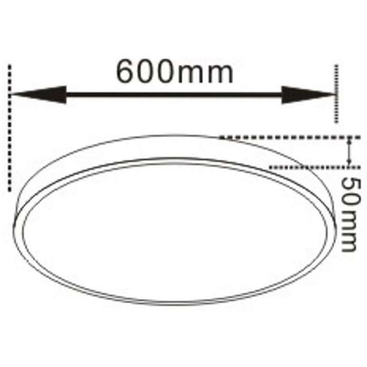 Plafon LAMPA sufitowa RAPIDO LP-433/1C L BK Light Prestige okrągła OPRAWA metalowa LED 45W 4000K plafoniera biurowa czarna