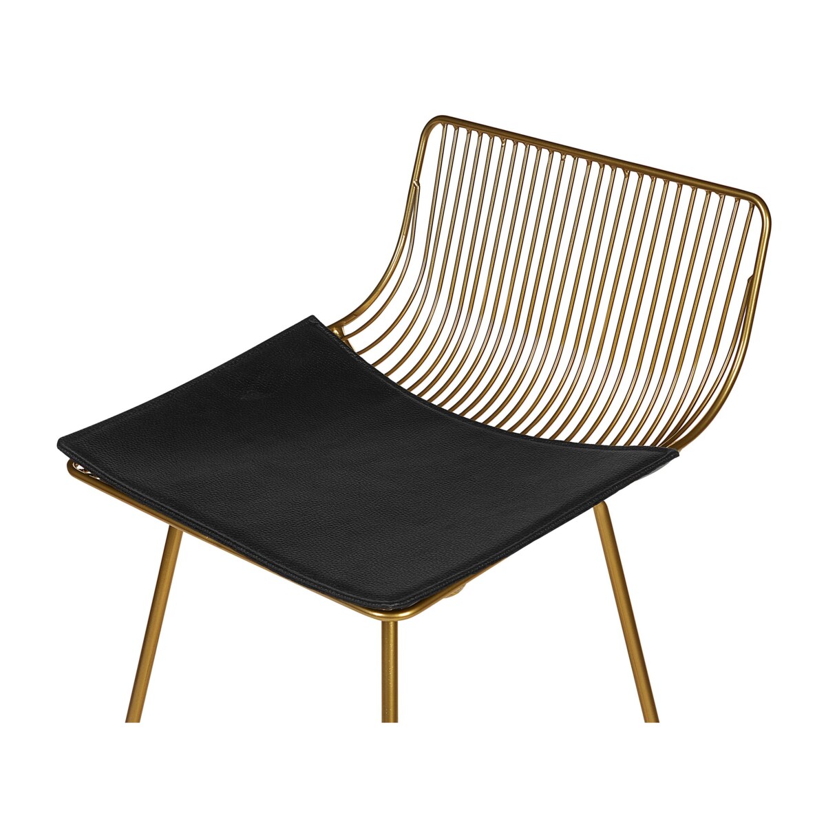 Zestaw 2 krzeseł barowych metalowy złoty FREDONIA