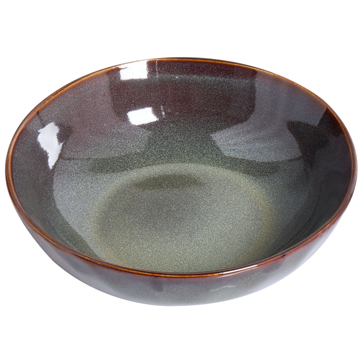 Zestaw 8 głębokich talerzy THYME Kamionka Ciemnozielony