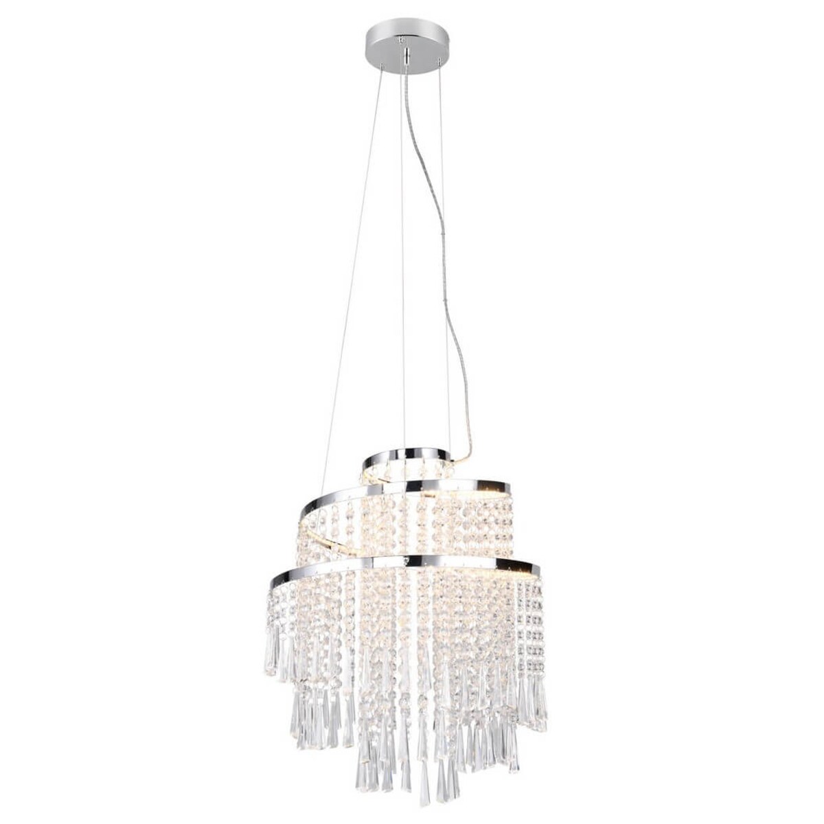 Kryształowy żyrandol Pomp R37341106 RL Light LED 30W 2700-6500K przezroczysty chrom