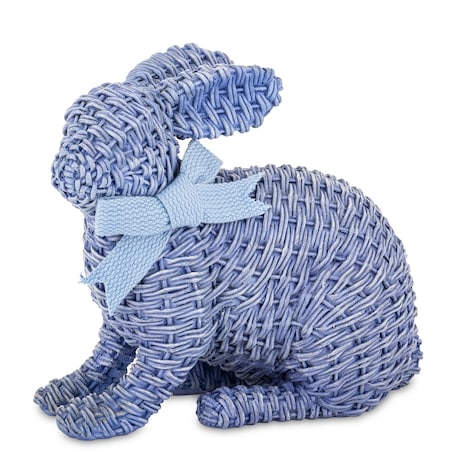 Dekoracja - figurka królika 19,5x22x12 cm AFICO niebieski mały