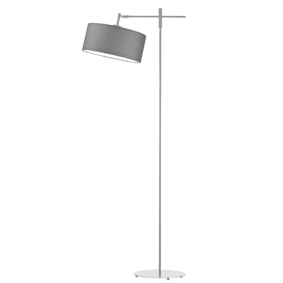 Lampa stojąca podłogowa przegubowa regulowana z abażurem walec 30cm SALIX