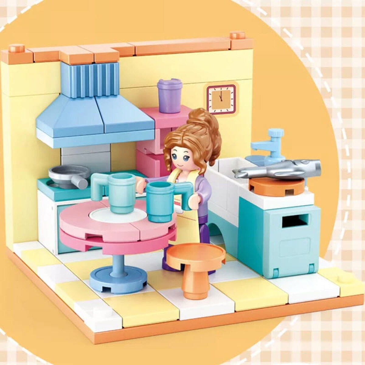 KUCHNIA - mini pokoik klocki - Sluban - 108 elementów