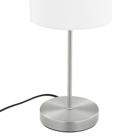 vidaXL Lampy stołowe, 2 szt., dotykowe, białe, E14