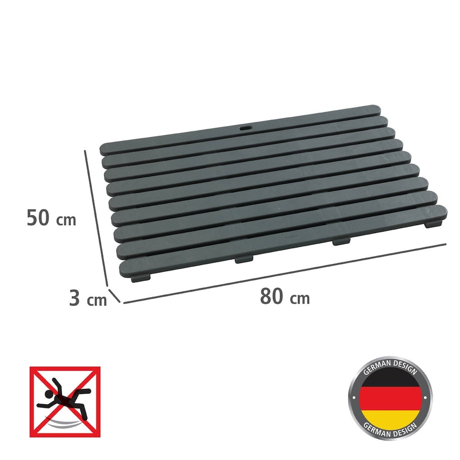 Podkładka antypoślizgowa do łazienki, prostokątna mata do wanny lub brodzika - 50 x 80 cm, WENKO