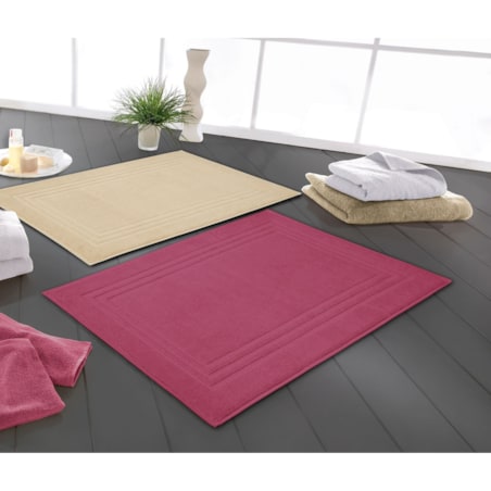 Kleine Wolke Lodge Wegański Dywanik Frotte naturalny beż 50x 80 cm ECO LIVING