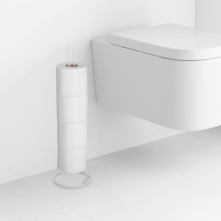 Stojak na papier toaletowy Rayen - 50 cm, Biały