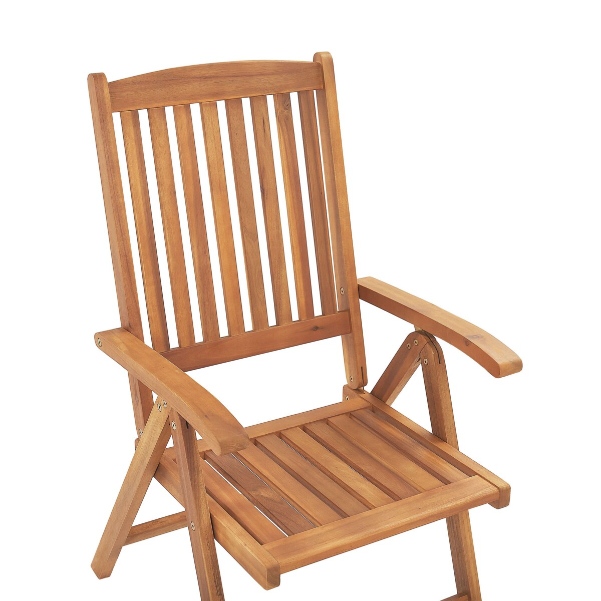 Zestaw 6 krzeseł ogrodowych z poduszkami JAVA Drewno akacjowe Beżowoszary