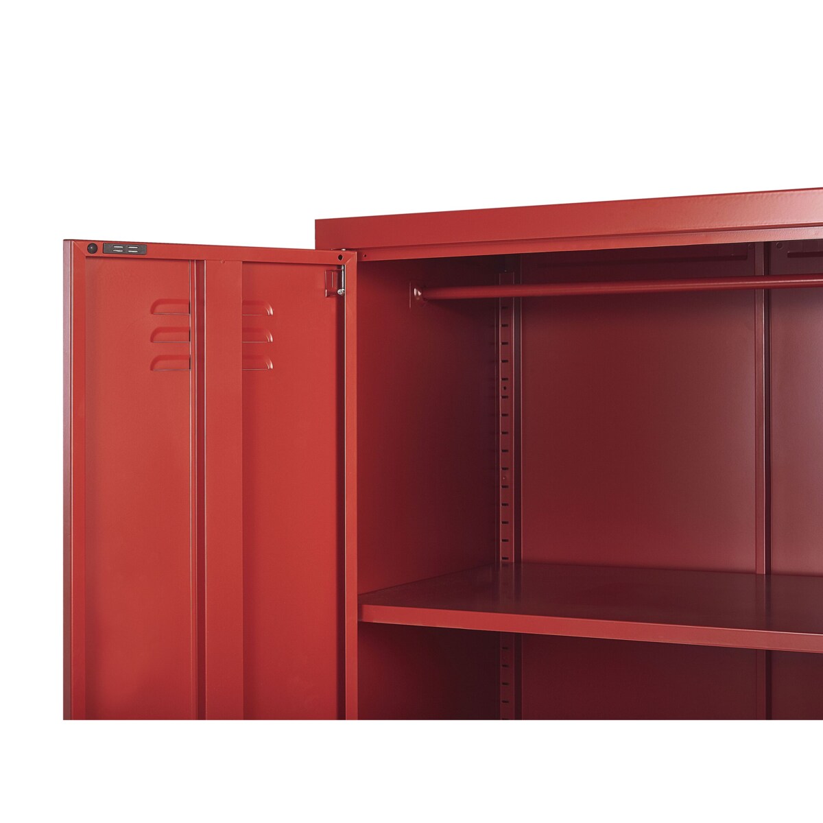 Szafa biurowa metalowa czerwona VARNA