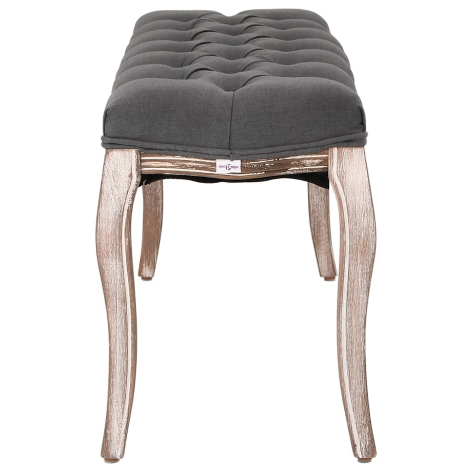 vidaXL Ławka do przedpokoju, drewno lite, 110x38x48 cm, ciemnoszara