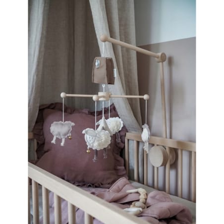 Owieczki – karuzela do łóżeczka z obrotową pozytywką