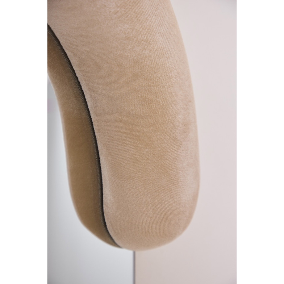 Owalne lustro ścienne z aksamitu 60x160 cm Jasnon