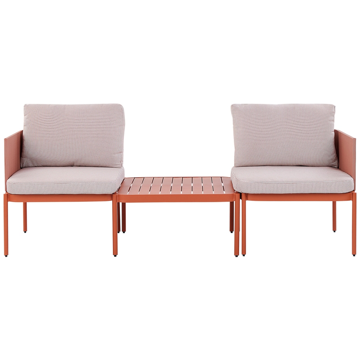 Zestaw ogrodowy dwuosobowy modułowy pomarańczowy TERRACINA