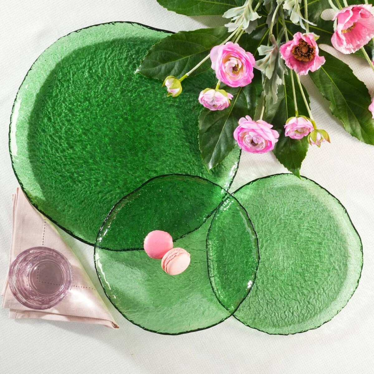 VILLA ITALIA Talerz do ciasta szklany 32 cm MIDORI