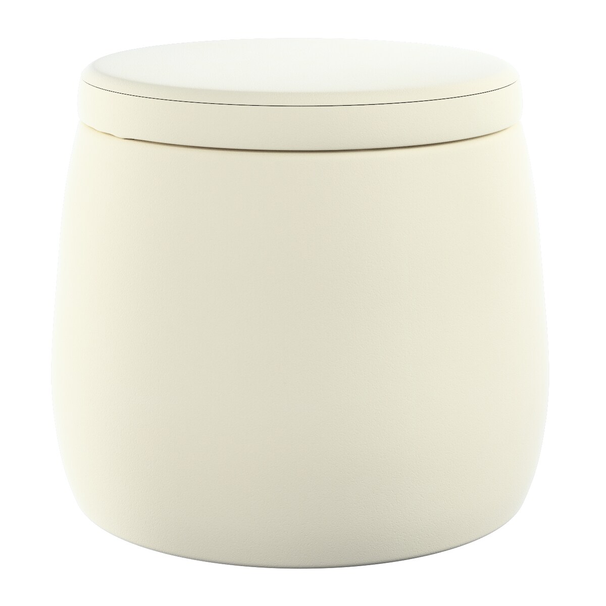 Puf Candy Jar, śmietankowa biel, ø40, wys. 40 cm, Posh Velvet