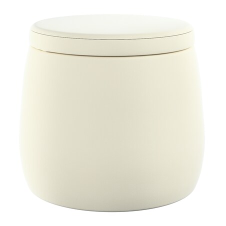 Puf Candy Jar, śmietankowa biel, ø40, wys. 40 cm, Posh Velvet