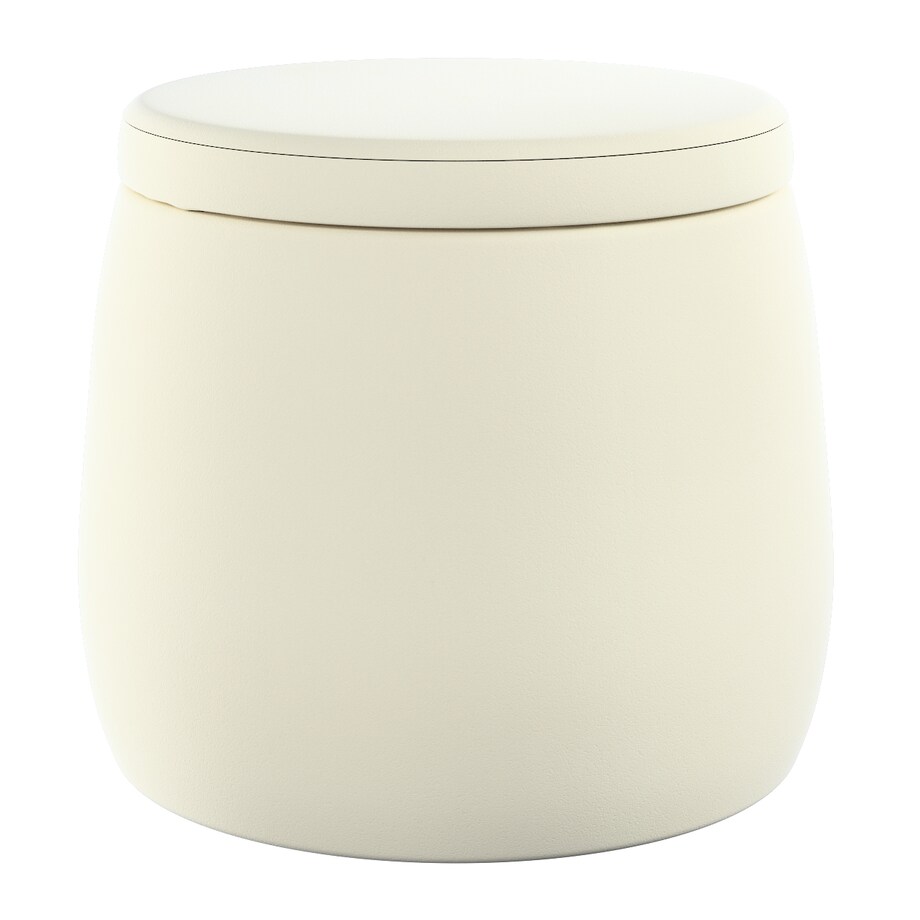 Puf Candy Jar, śmietankowa biel, ø40, wys. 40 cm, Posh Velvet