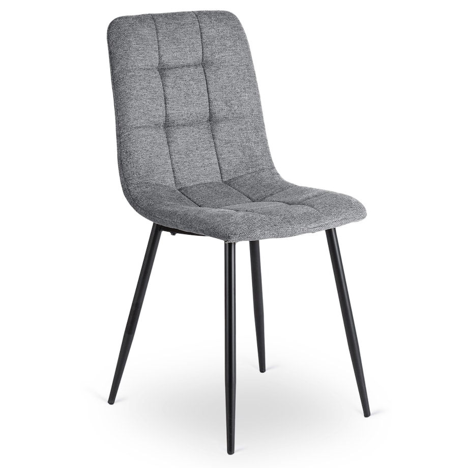 Krzesło Tapicerowane Kuchenne Do Jadalni Kuchni Salonu Loft Szare PERU 2