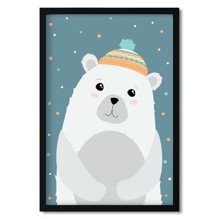 Plakat dla dzieci Miś polarny 30x40