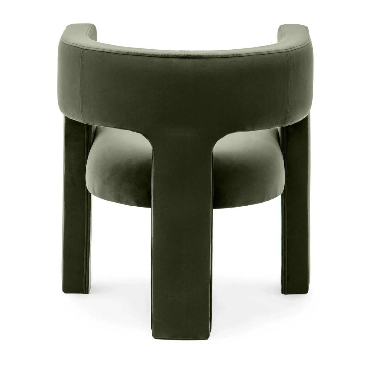 Fotel wypoczynkowy aksamitny oliwkowo-zielony Tiana