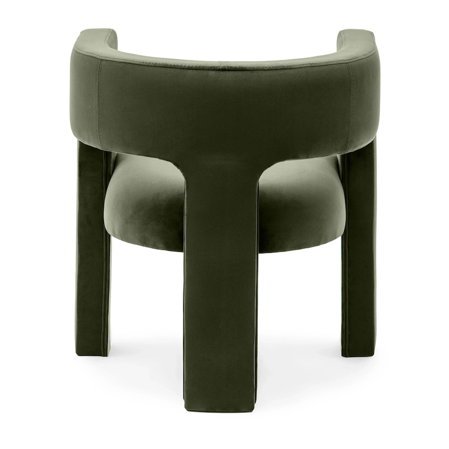 Fotel wypoczynkowy aksamitny oliwkowo-zielony Tiana