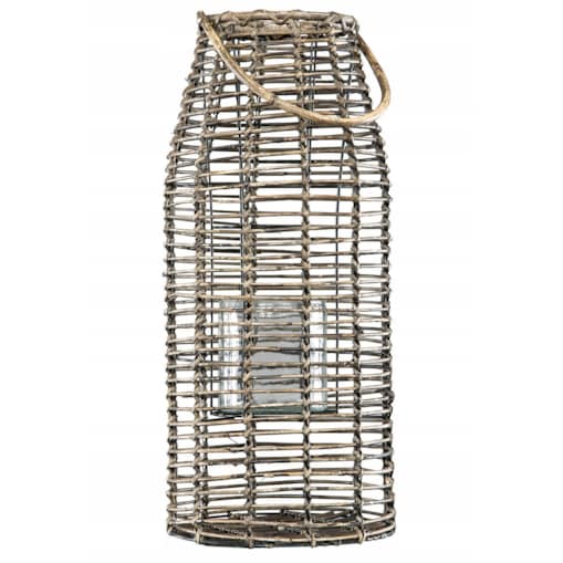 LAMPION WOODSTOCK drewniany wys. 68cm