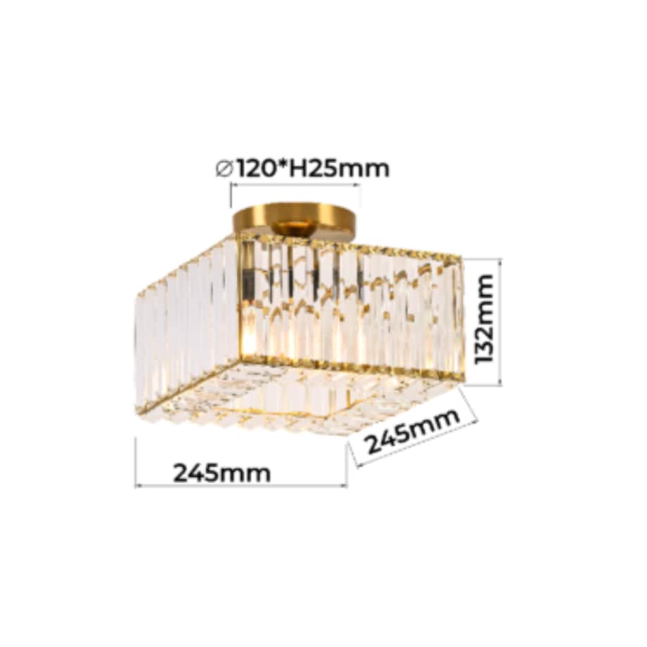 Plafon Light Prestige Vetro złoty 1 x E27 1 szt.