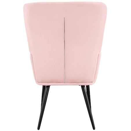 Fotel do salonu wypoczynkowy uszak różowy welurowy wygodny tapicerowany