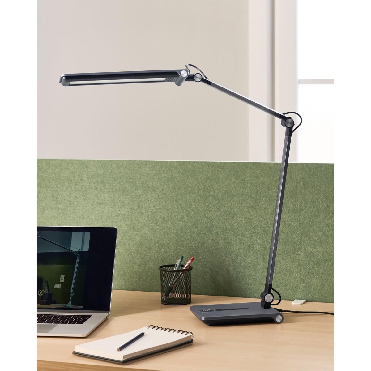Lampa biurkowa LED AQUILA Ze ściemniaczem Szary