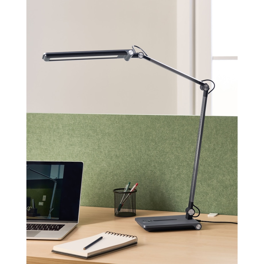 Lampa biurkowa LED AQUILA Ze ściemniaczem Szary