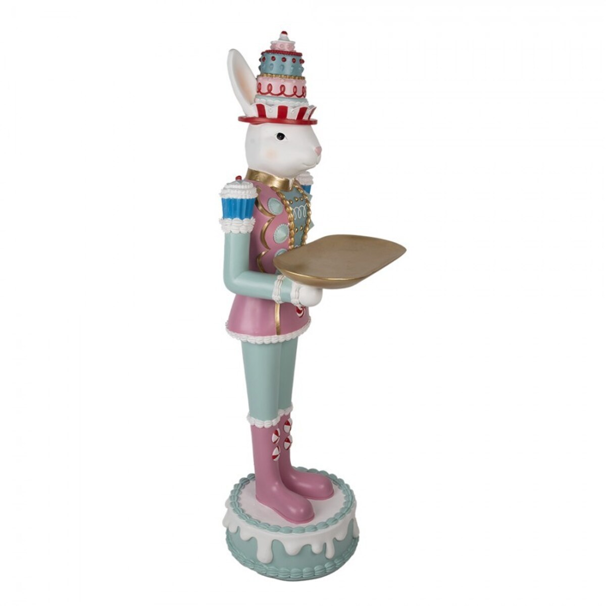 Duża figurka - Królik muffinkowy z tacą 43x40x121 cm