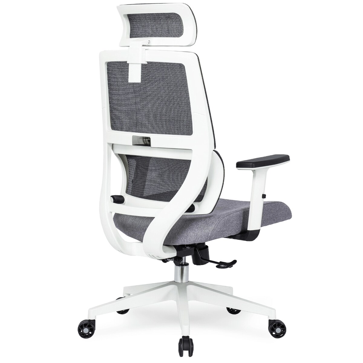 Fotel gamingowy obrotowy ergonomiczny regulowany do biurka czarny NICKI