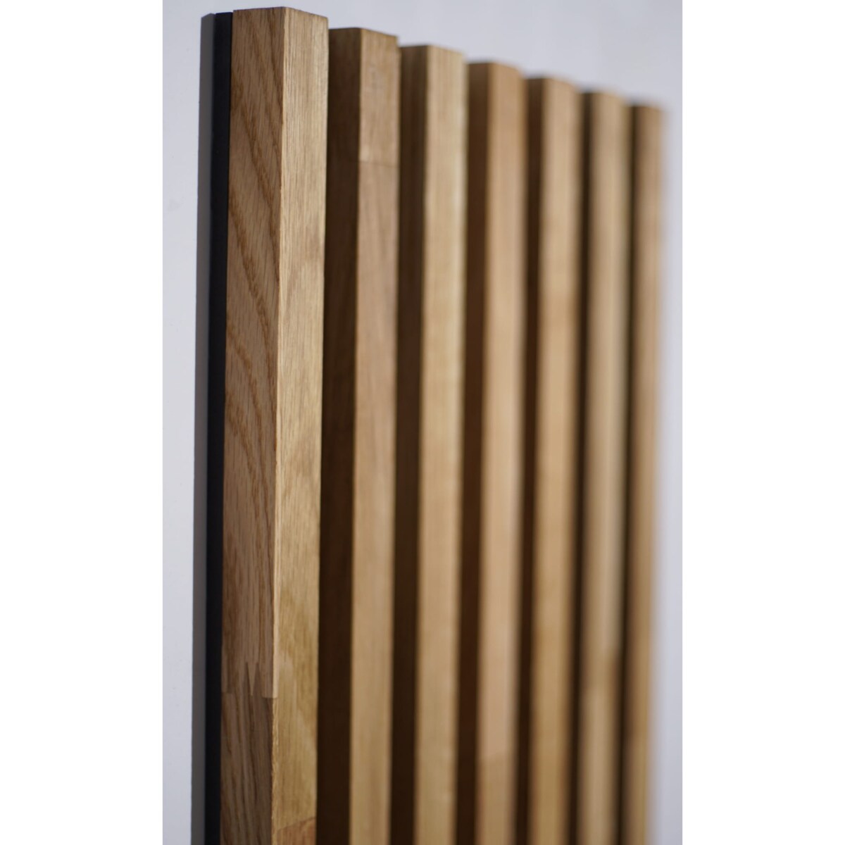 Dębowy panel Zegar w Lamelach 155x30cm