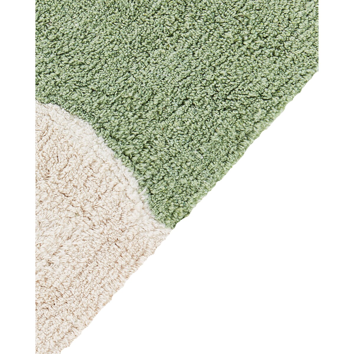 Dywan dziecięcy bawełniany w kwiaty 140 x 200 cm zielony MOKHVA