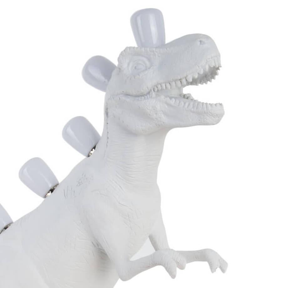 Stołowa lampka dinozaur Tirex TL0104 Yaskr LED 14W dziecięca biały