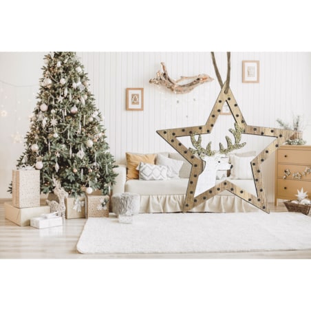 Zestaw 2 szt dekoracji świątecznych KL-21X12 Brown