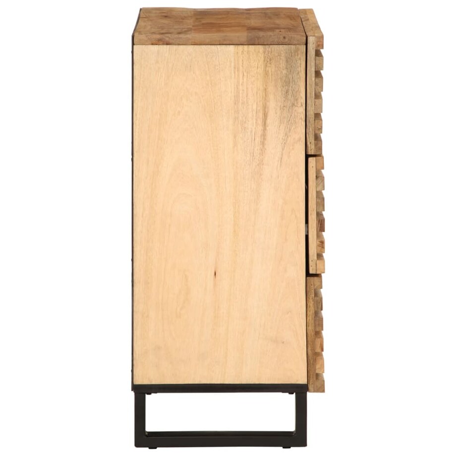 vidaXL Szafka, 60x34x75 cm, lite surowe drewno mango