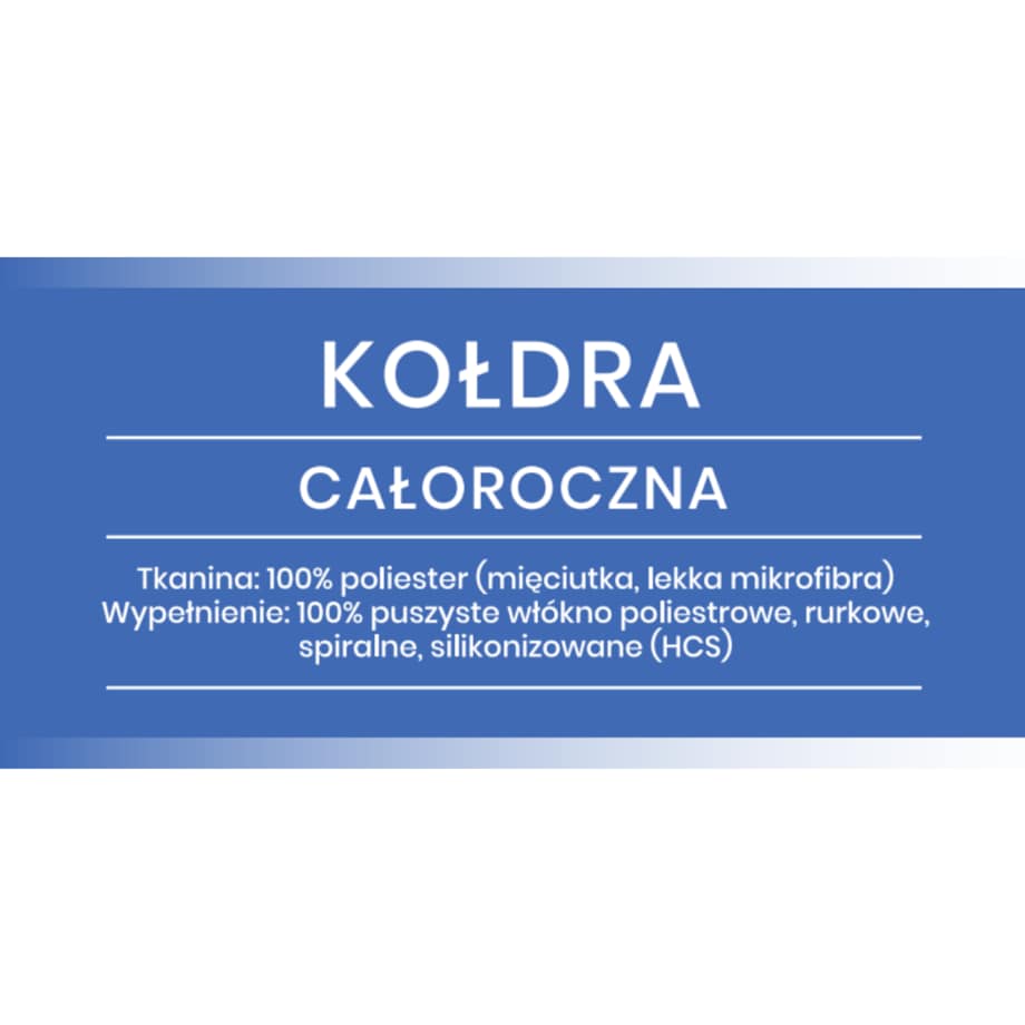 Kołdra całoroczna 135x200 SEN DOBRY