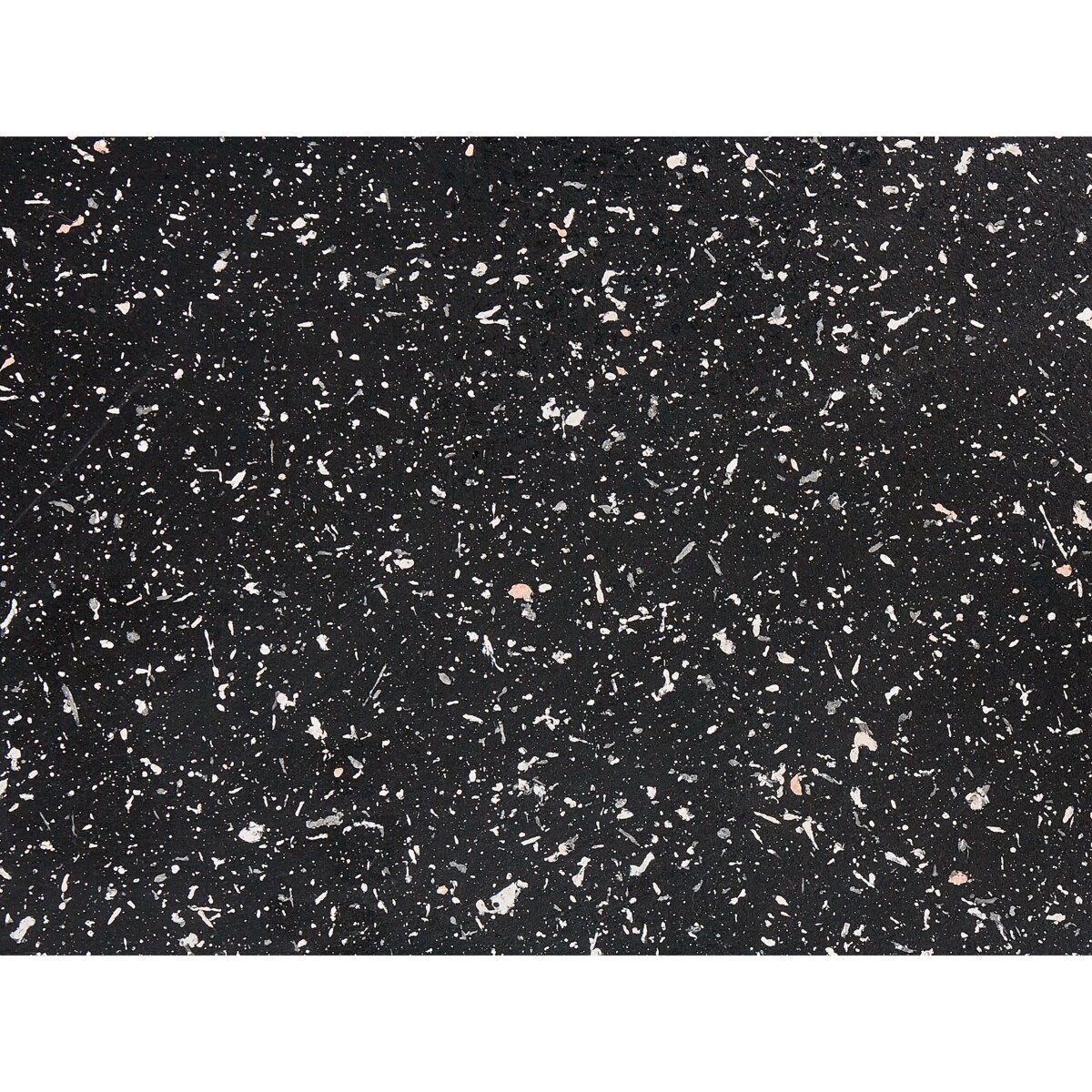 Okrągły stolik kawowy czarny z efektem lastryko POZZA