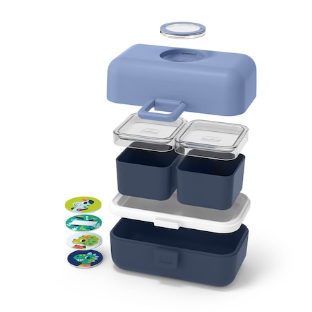 Lunchbox dziecięcy (niebieski) Tresor, 800 ml, Monbento