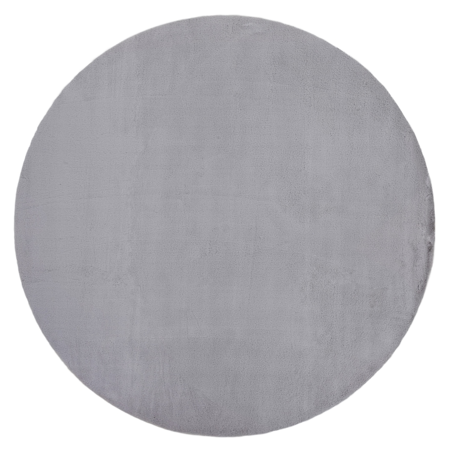 Dywan BUNNY koło srebrny IMITACJA FUTRA koło 160 cm