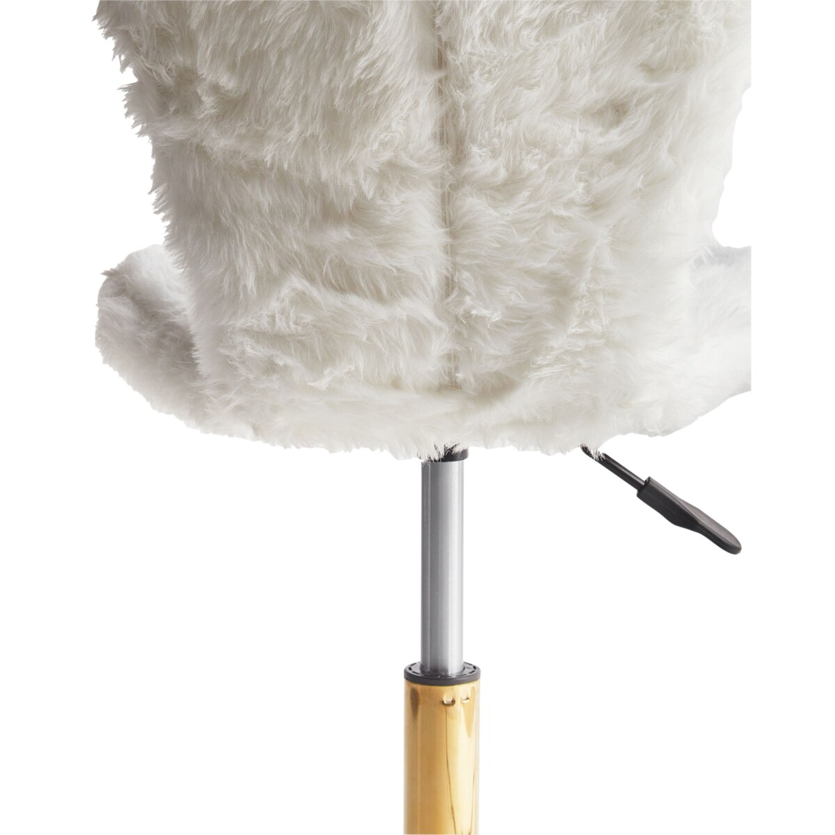 Krzesło biurowe Obrotowy MARGATE Sztuczne futro Biały