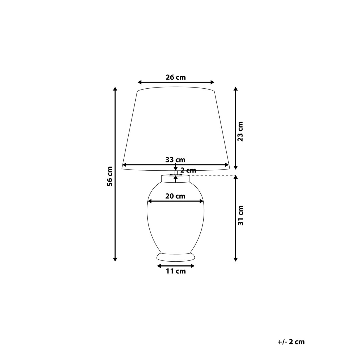 Lampka nocna ceramiczna niebieska BRENTA