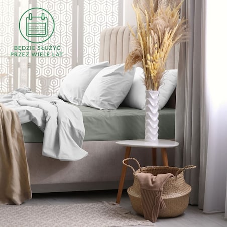 Prześcieradło z bawełny frotte z gumką 200x220 kolor szary PREMIUM