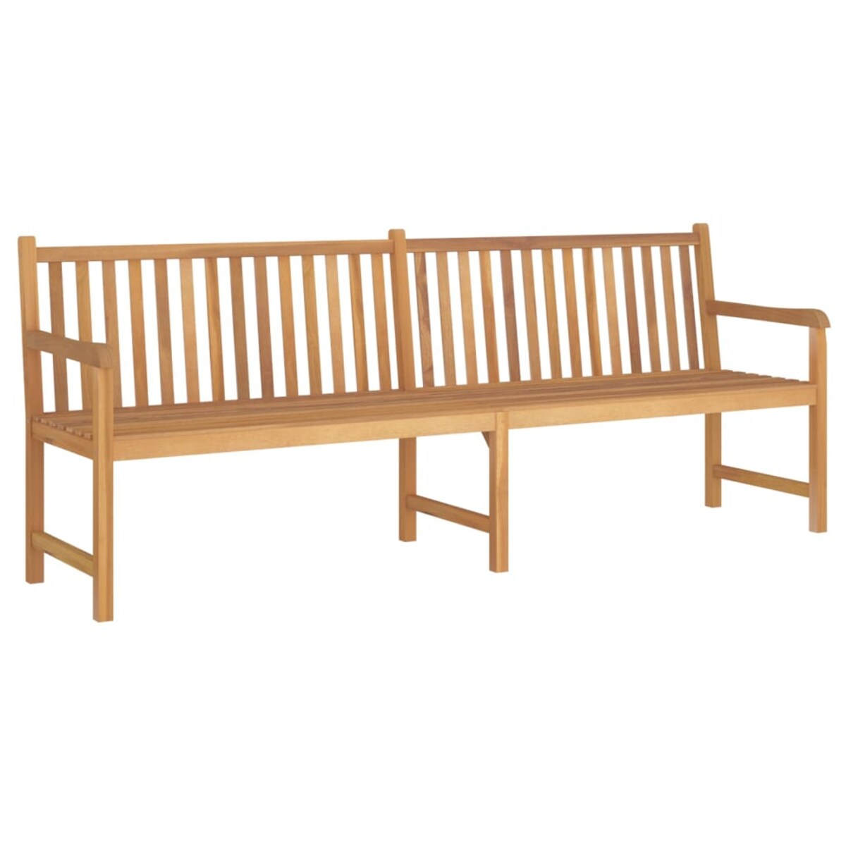 vidaXL Ławka ogrodowa, 228 cm, lite drewno tekowe