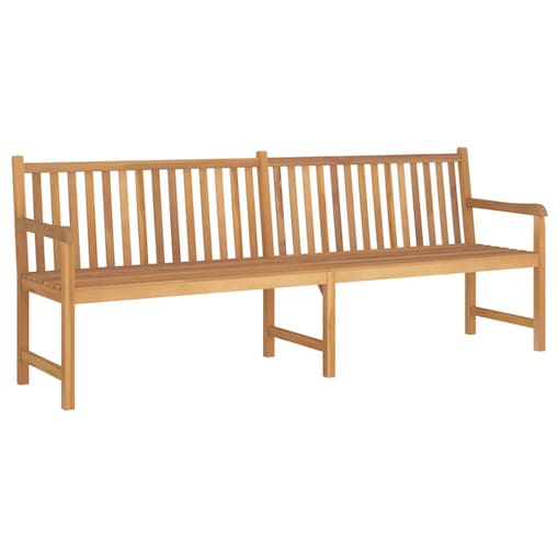 vidaXL Ławka ogrodowa, 228 cm, lite drewno tekowe